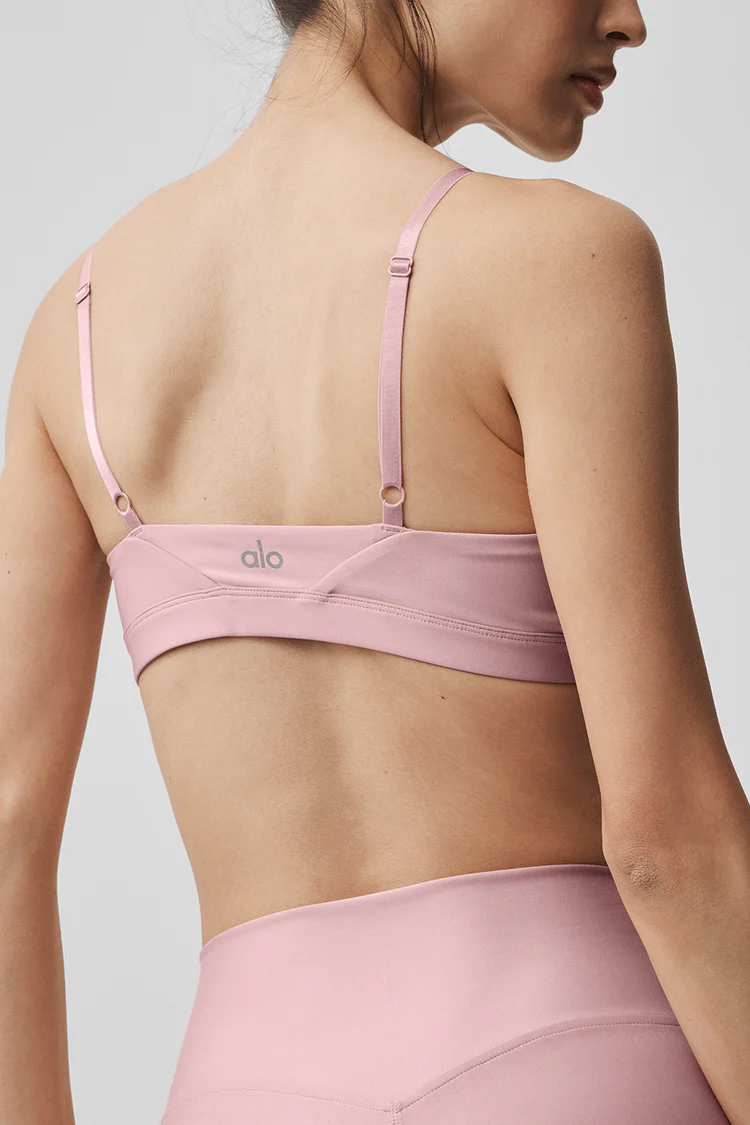 ヨガ・ピラティス alo FAST TRACK BRA XS Vintage PINK Airlift Fine Line Bra- Vintage Pink | Stridekick