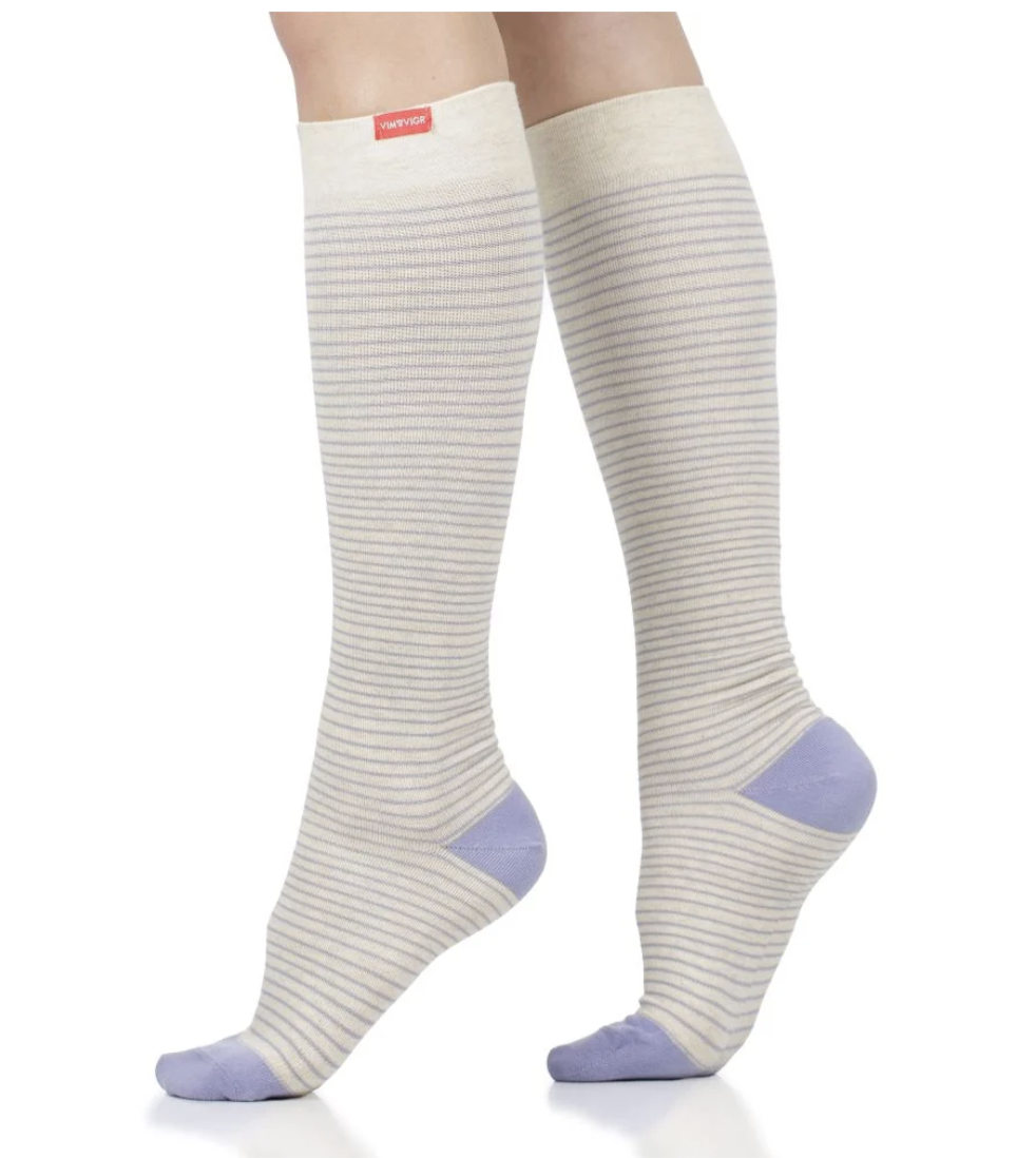 Pinstripe (Cotton Compression Socks)