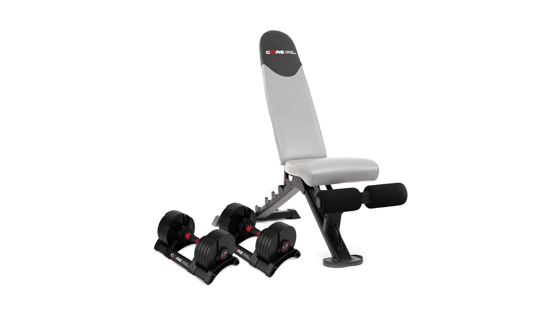 Adjustable Bench & Dumbbell Set - Combo Pack
