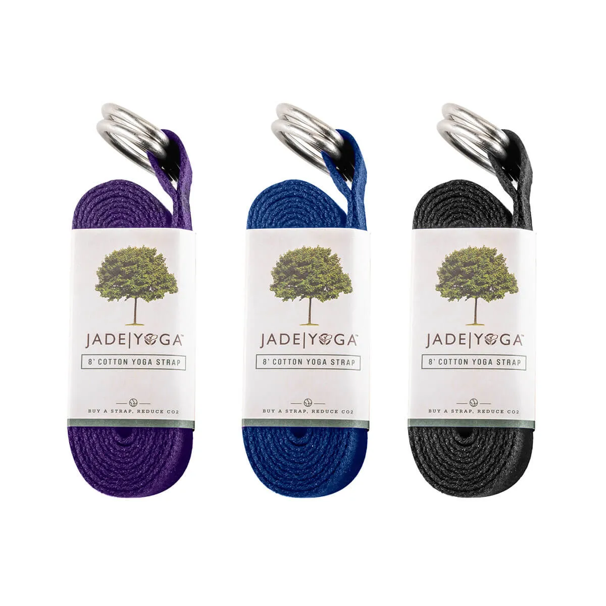 Yoga Strap with Thick Durable Cotton & Extra Safe Adjustable