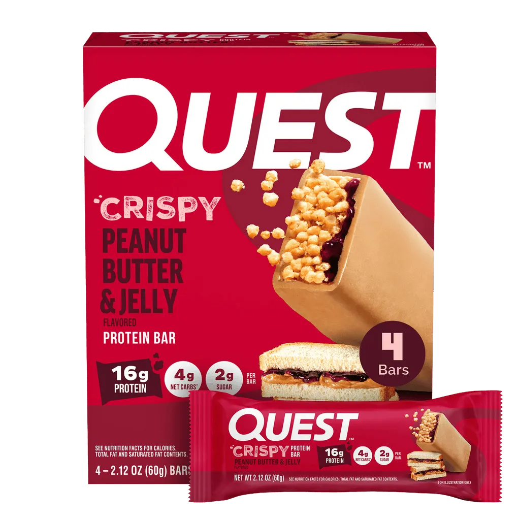 Peanut Butter & Jelly Crispy Hero Protein Bars